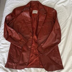 Cognac Leather Men’s Jacket